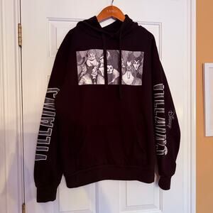 Disney Villains Hoodie Adult Large Black Pullover Kangaroo Pocket